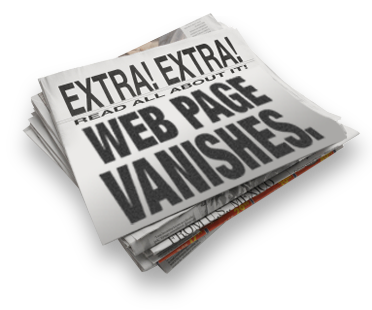 Web Page Vanishes