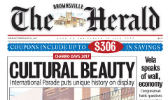 The Brownsville Herald newspaper front page