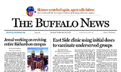 Buffalo News newspaper front page