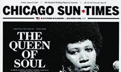 Chicago Sun-Times newspaper front page