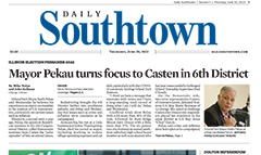 Daily Southtown  newspaper front page