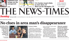 The News-Times newspaper front page