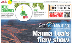 Honolulu Star-Advertiser newspaper front page