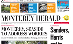 The Monterey County Herald newspaper front page
