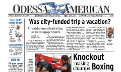 Odessa American newspaper front page