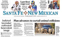 Santa Fe New Mexican newspaper front page