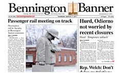 Bennington Banner newspaper front page