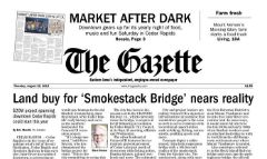 The Gazette newspaper front page