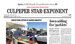 Culpeper Star Exponent newspaper front page