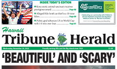 Hawaii Tribune-Herald newspaper front page