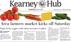 Kearney Hub newspaper front page