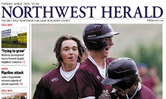 Northwest Herald newspaper front page