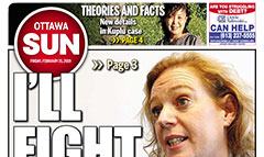 Ottawa Sun newspaper front page