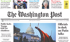 The Washington Post newspaper front page