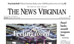 The News Virginian newspaper front page